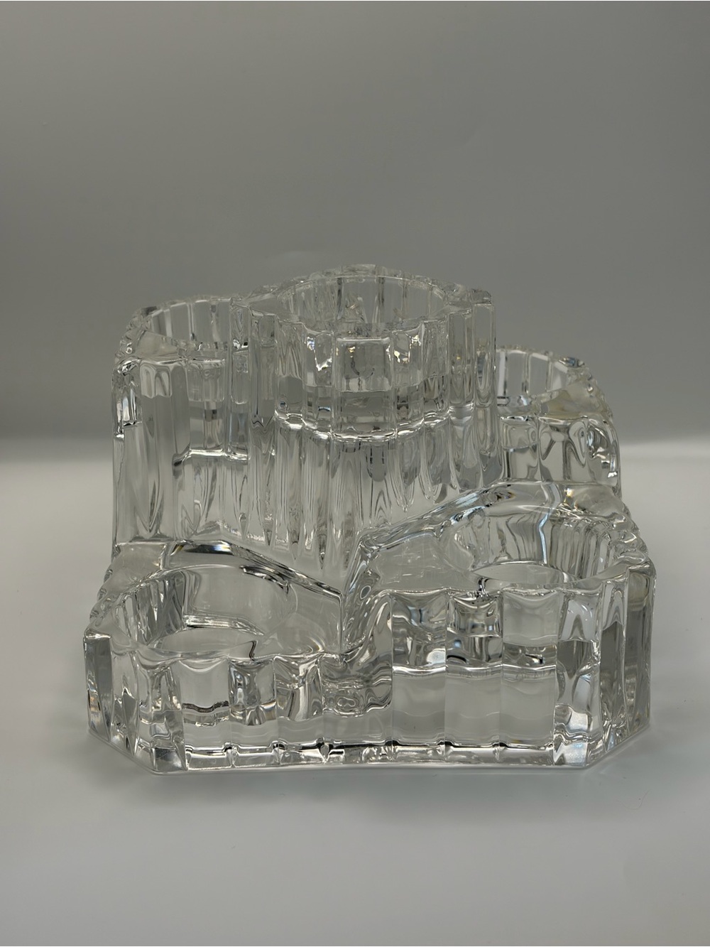 Party lite Leaded Glass Votive Candle Holder - Picture 4 of 5